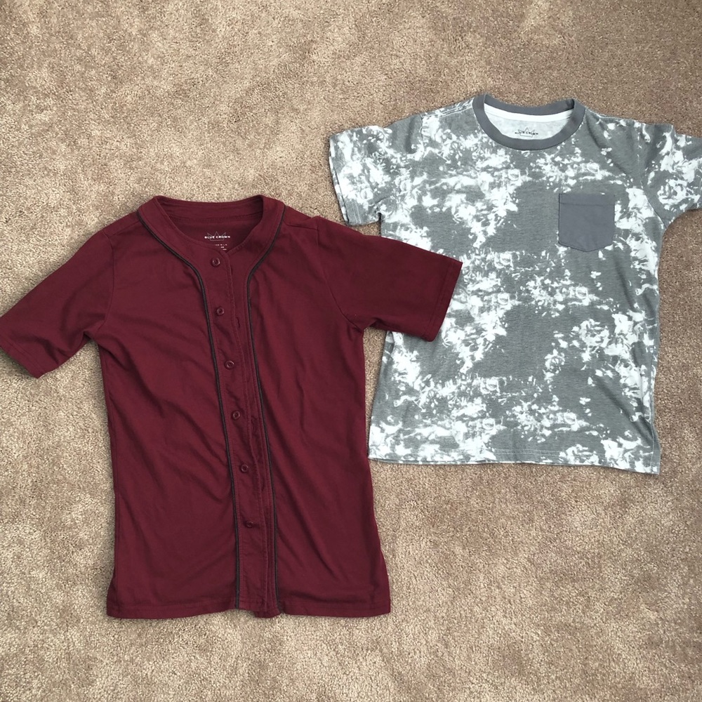 Button down and T-shirt 10/12